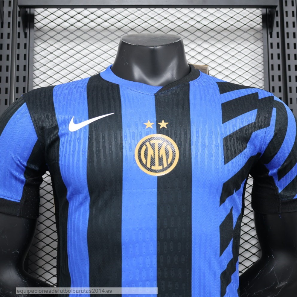 Nuevo 1ª Jugadores Camiseta Inter Milán 24/25 Azul I Negro Baratas